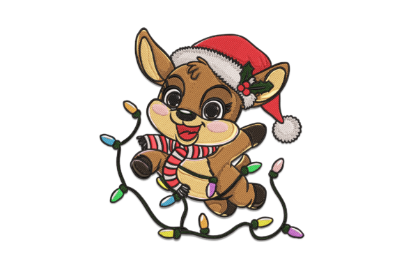 Christmas Baby Deer with Santa Hat Review
