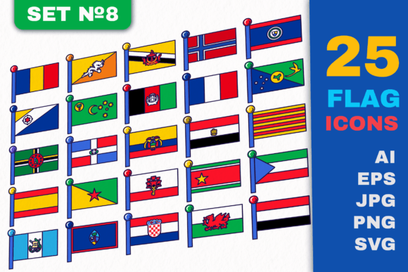 Flag Icons Set 8: A Seller’s Review