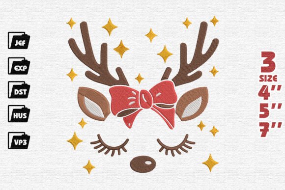 Reindeer Face Christmas Embroidery: A Seller’s Review