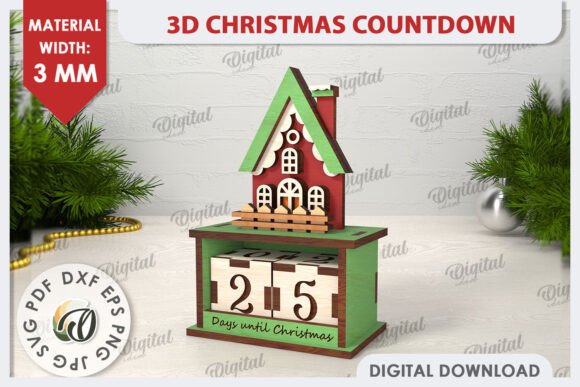 Review: 3D Christmas Countdown Laser Cut Design for Winter Amp