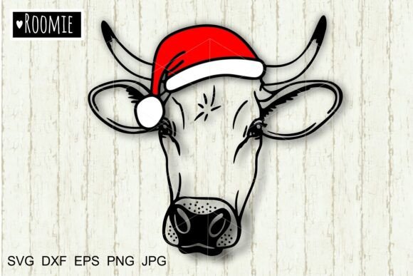 Review: Christmas Cow Santa Animals Svg, Farm Winter Amp