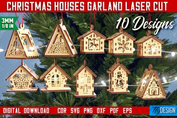 Review: Christmas Houses Garland Bundle CNC for Winter Amp