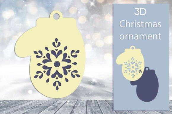 Reviewing the 3D Christmas Mitten with Snowflake Design