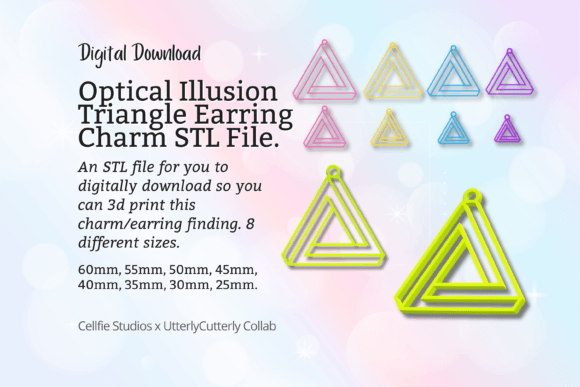 Reviewing the Optical Illusion Triangle Earring Charm Design